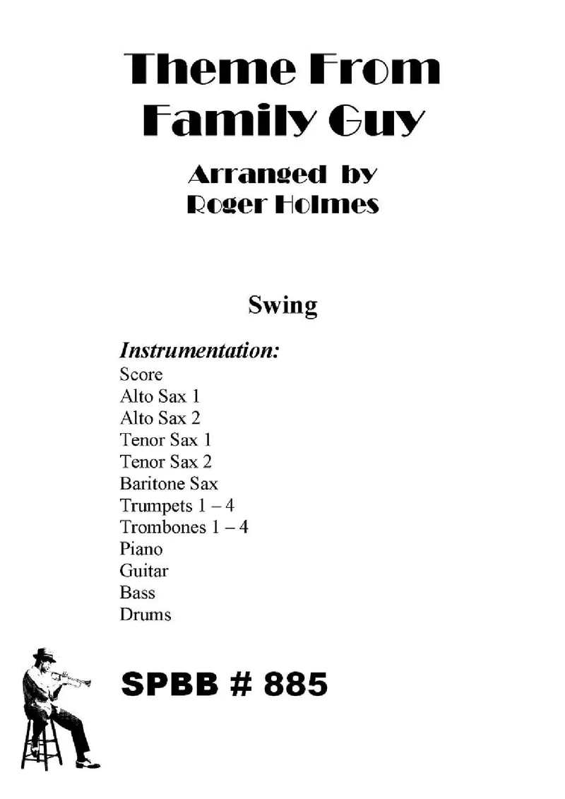 Theme From Family Guy score preview
