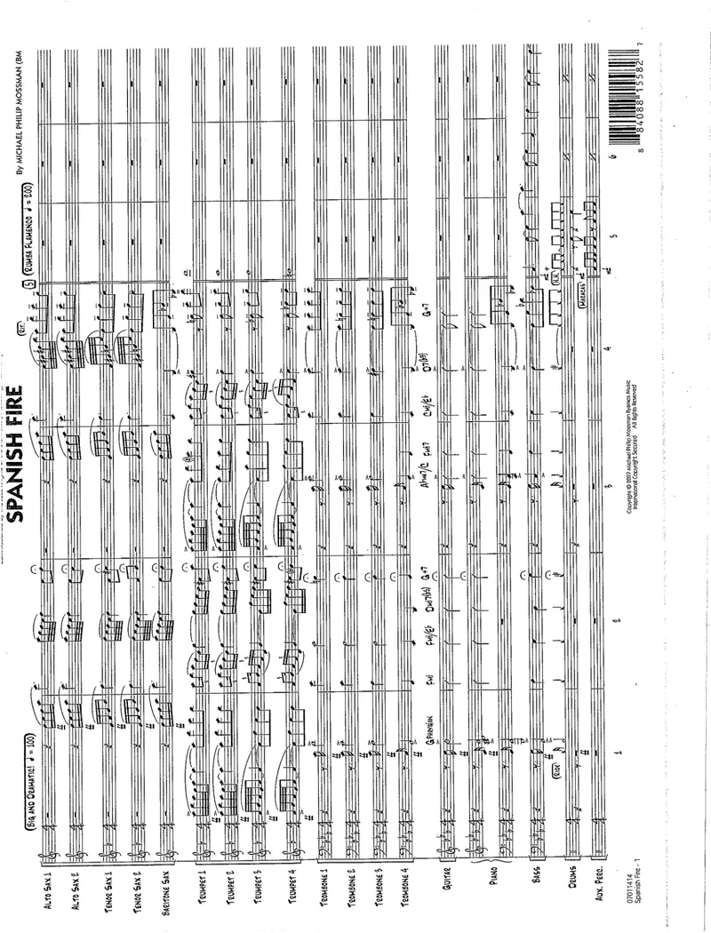 Spanish Fire score preview