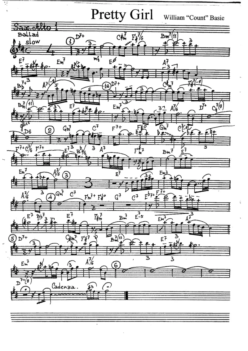 Pretty Girl score preview
