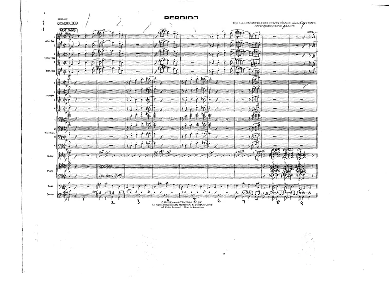 Perdido score preview