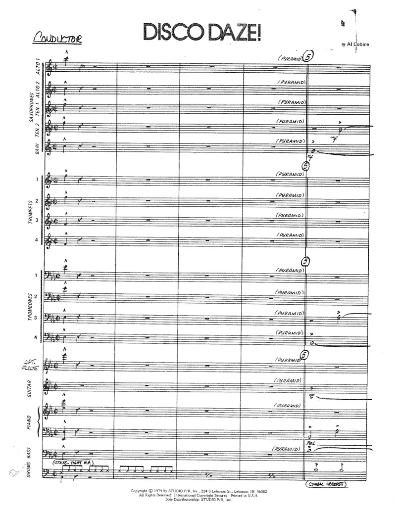 Disco Daze! score preview
