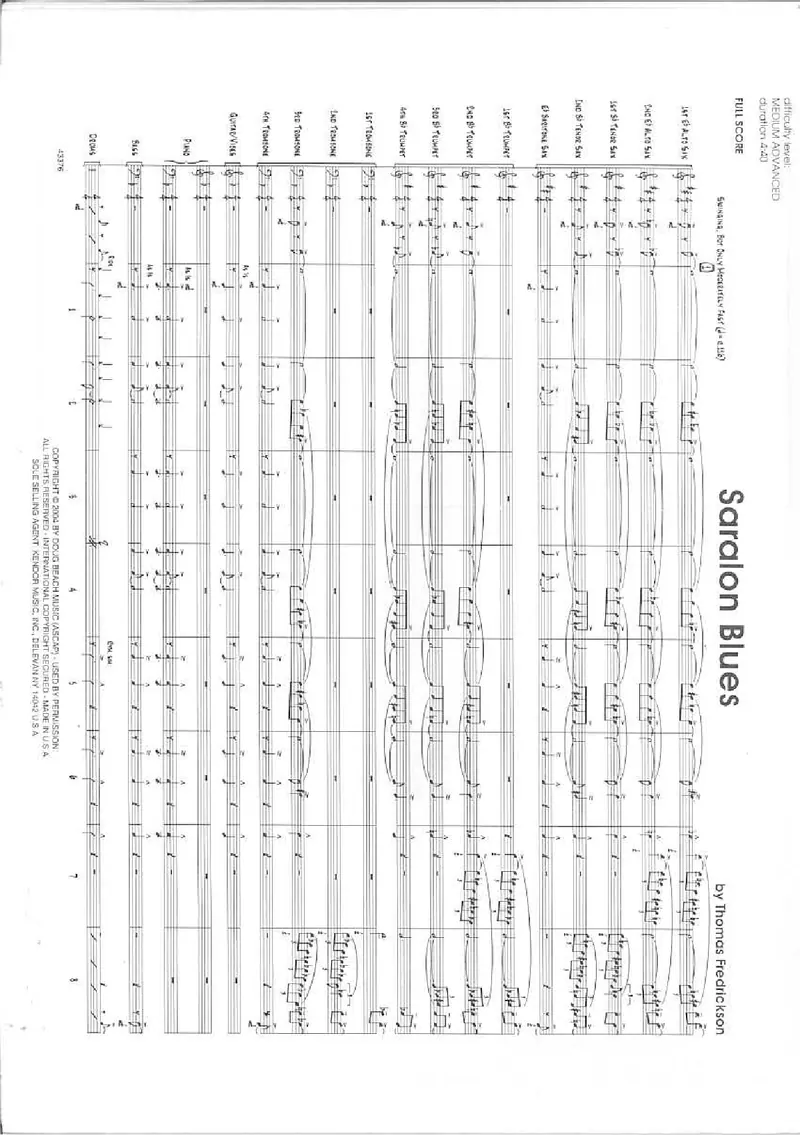 Saralon Blues score preview