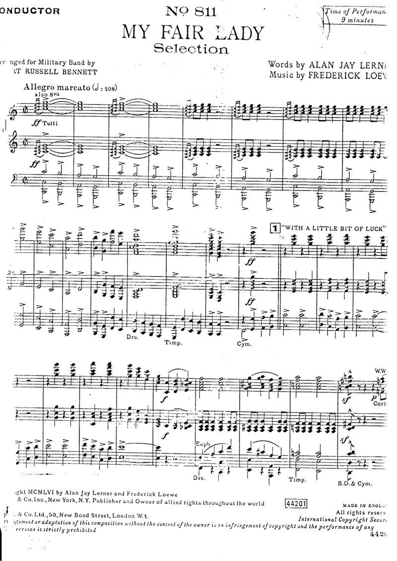 My Fair Lady preview page 1