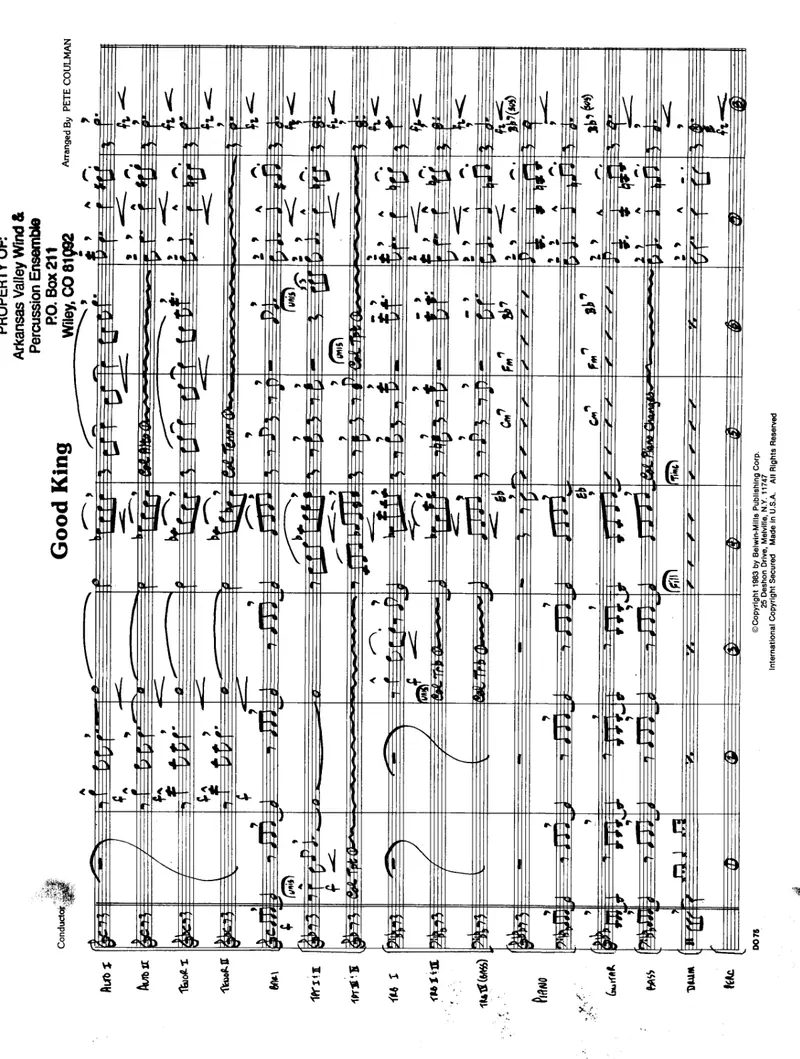 Good King Wenceslas score preview