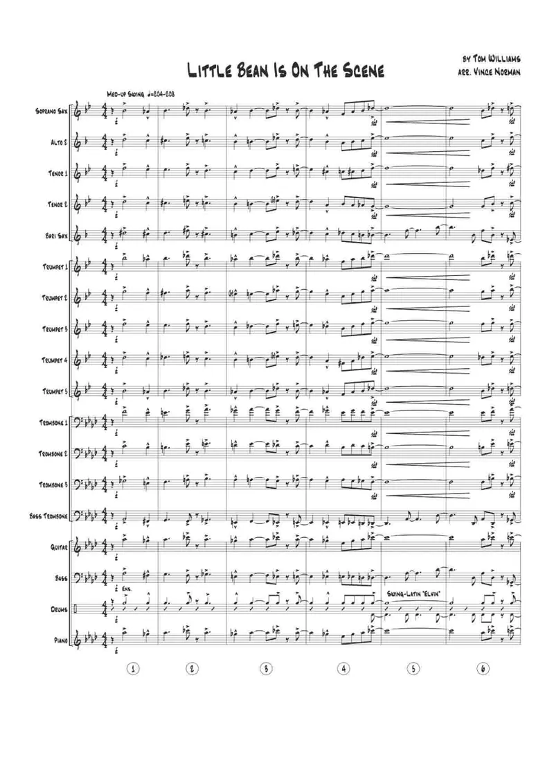 Little Bean Is On The Scene score preview