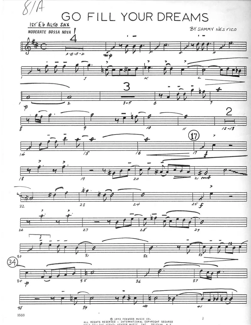 Go Fill Your Dreams score preview