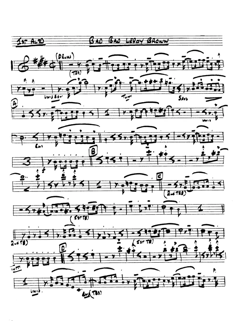 Bad, Bad Leroy Brown (J,Farley) F.Sinatra preview page 1