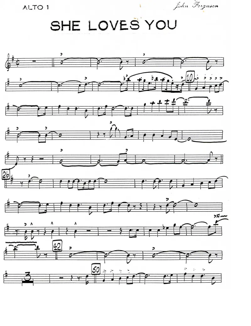 She Loves You Yeah Yeah Yeah score preview