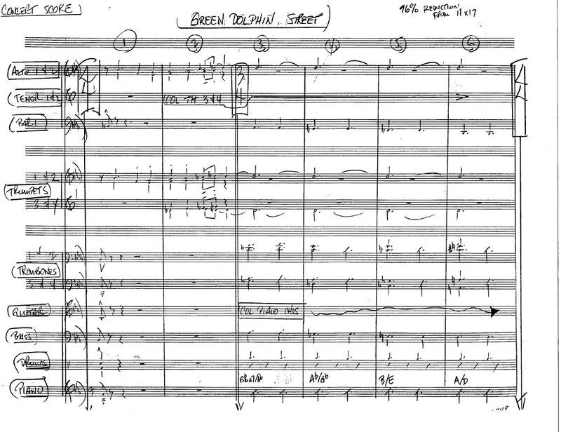 On Green Dolphin Street score preview