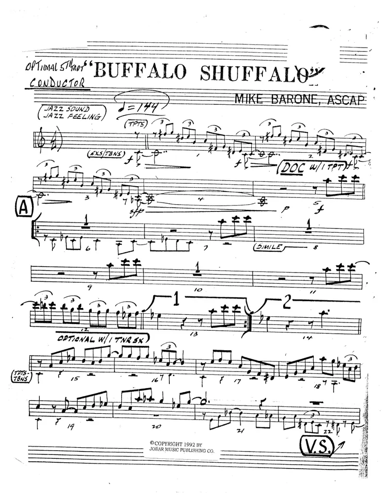 Buffalo Shuffalo score preview