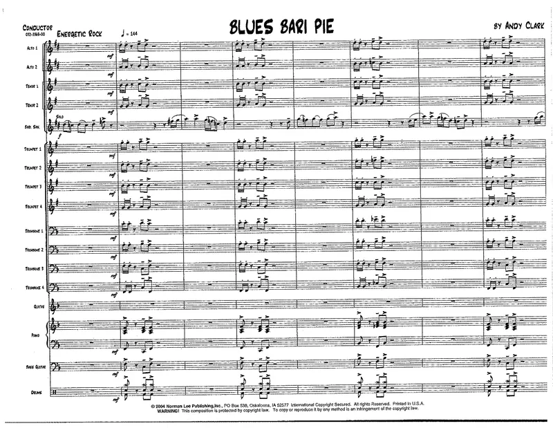 Blues Bari Pie score preview