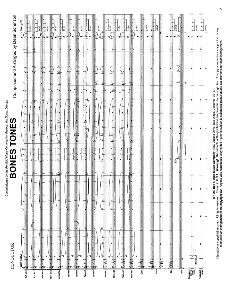 Bones Tones score preview
