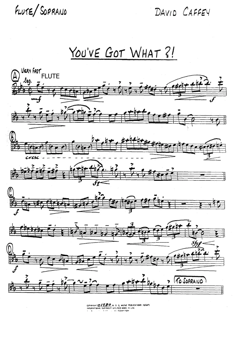 You've Got What score preview