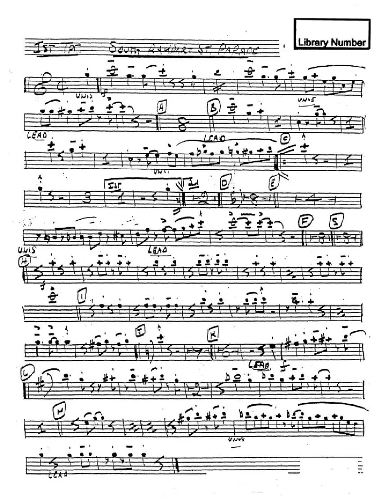 South Rampart Street Parade score preview
