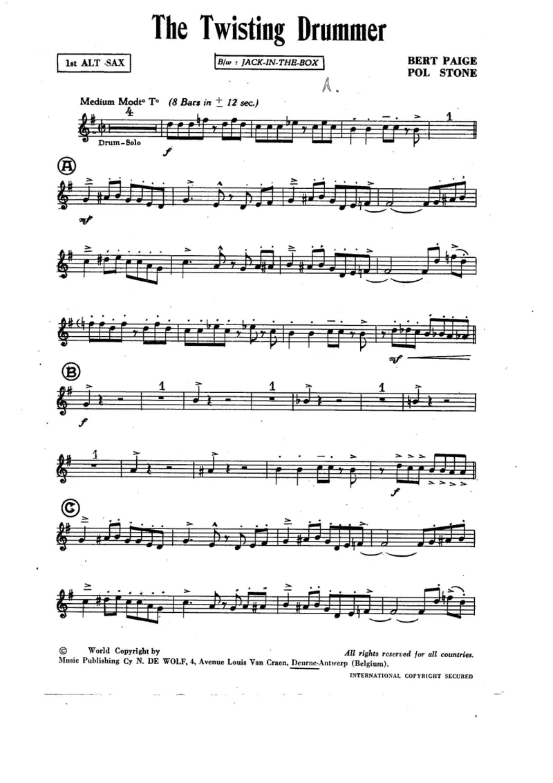 The Teisting Drummer score preview