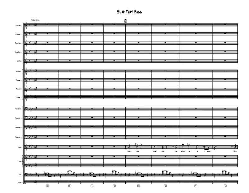 Slap That Bass score preview