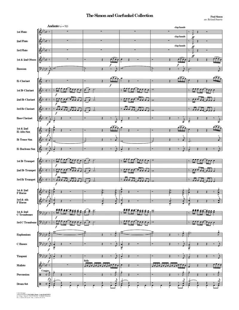 The Simon & Garfunkel Collection score preview