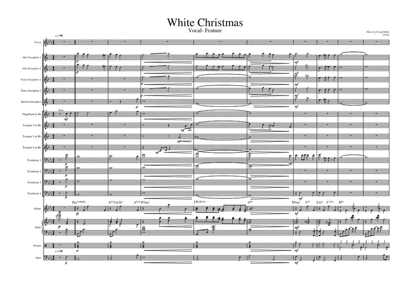 White Christmas score preview