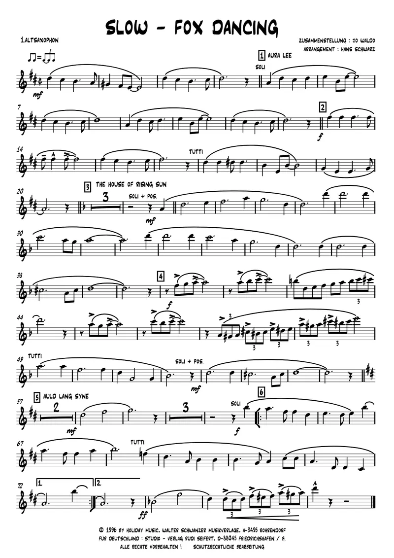 Slow-Fox Dancing score preview