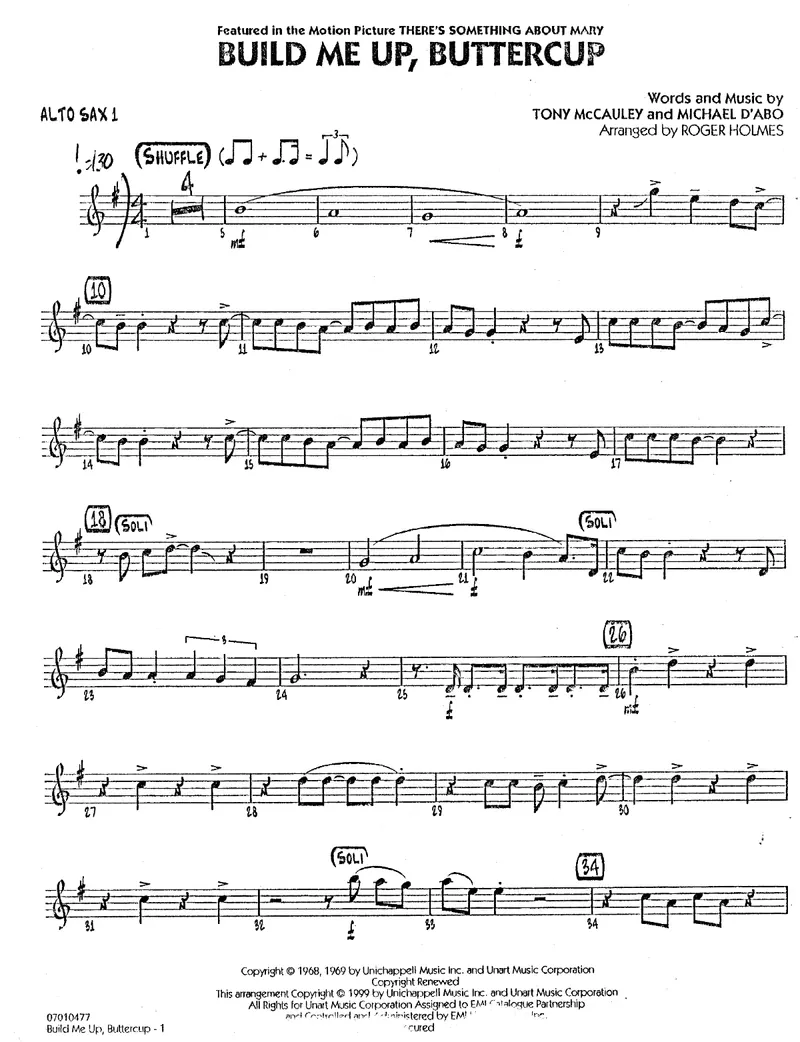 Build Me Up Buttercup score preview