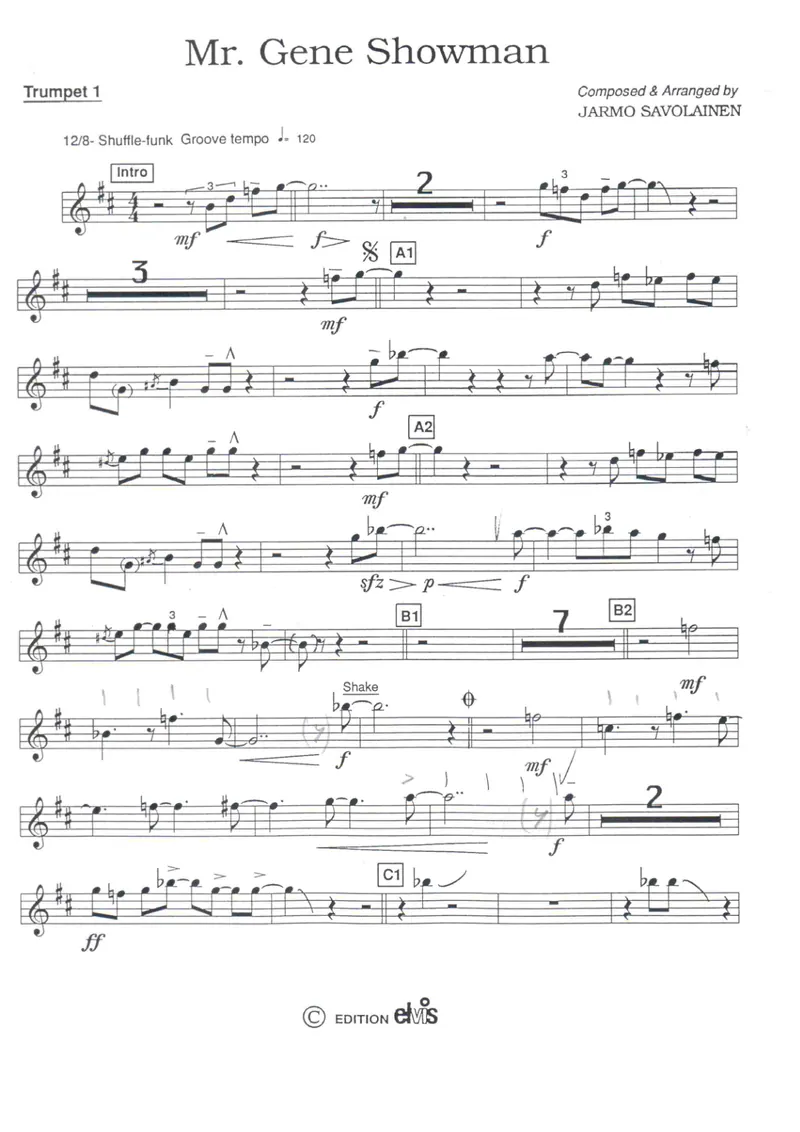Mr.Gene Showman score preview