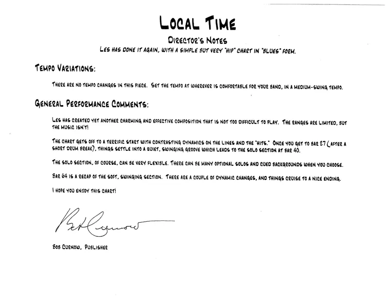 Local Time score preview