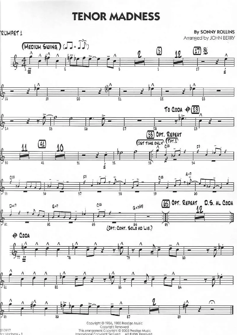 Tenor Mandess score preview