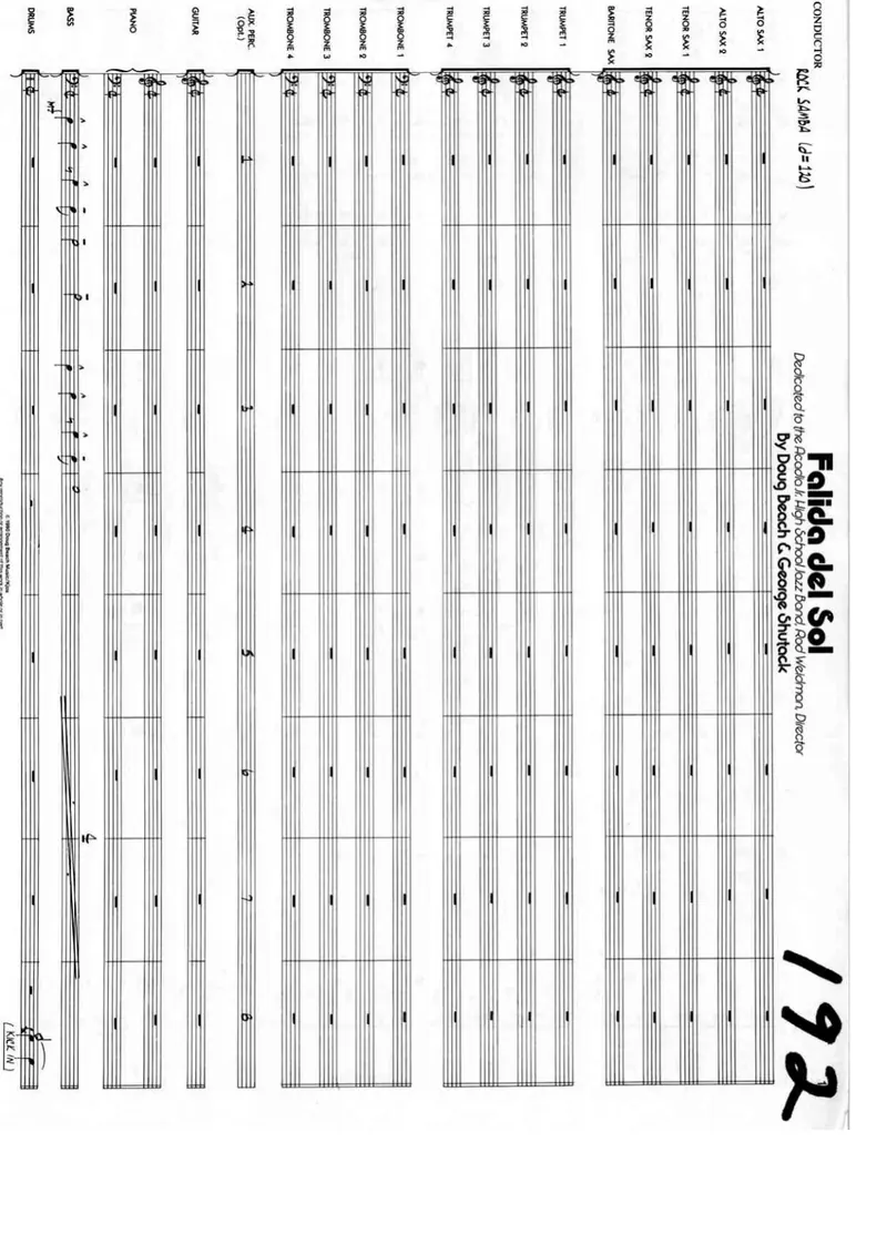 Falida Del Sol score preview