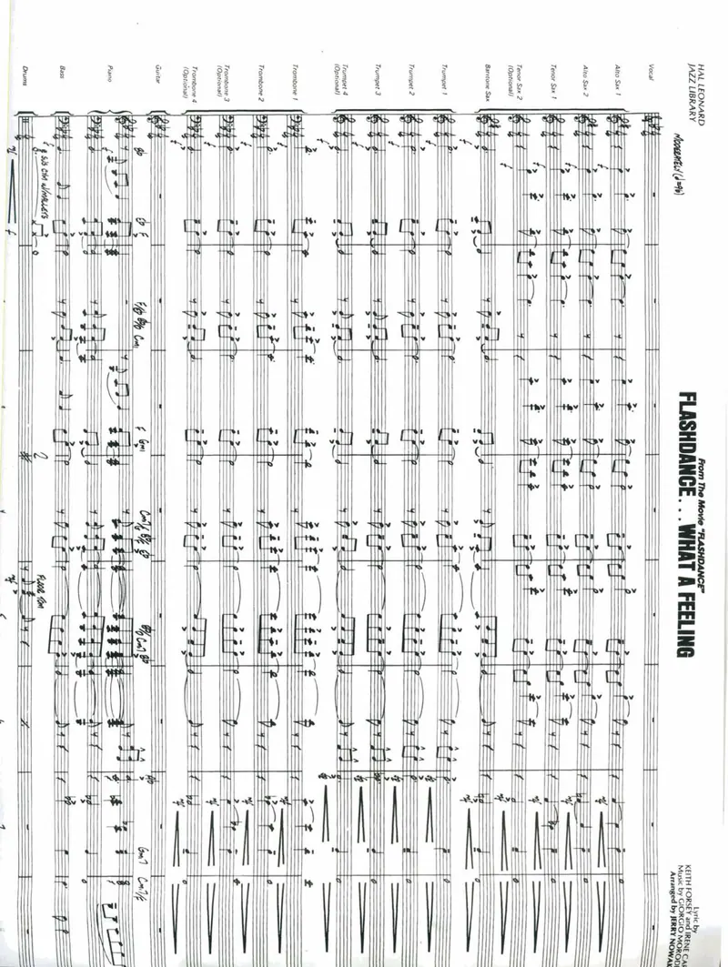 Flashdance What A Feeling score preview