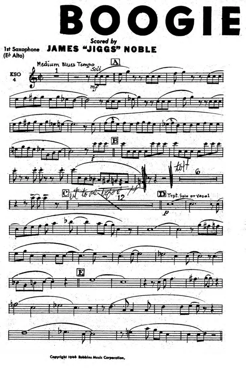 Boogie Blues preview page 1