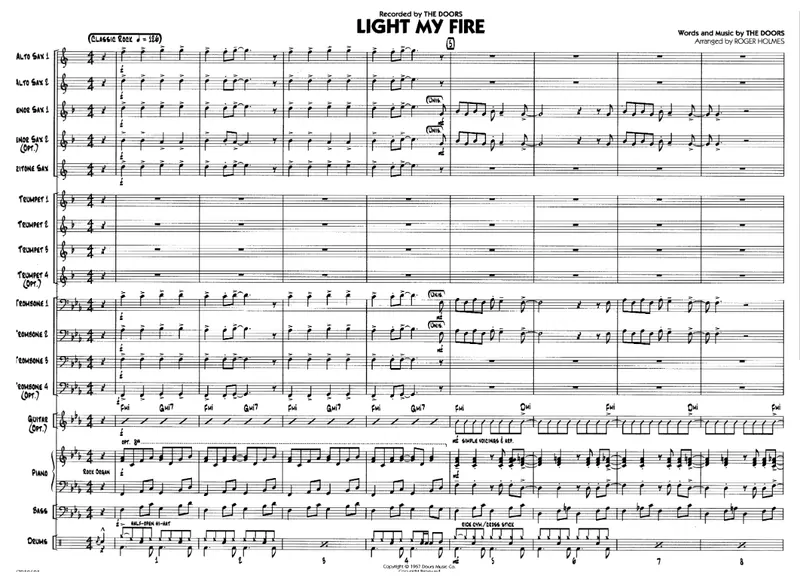 Light My Fire score preview