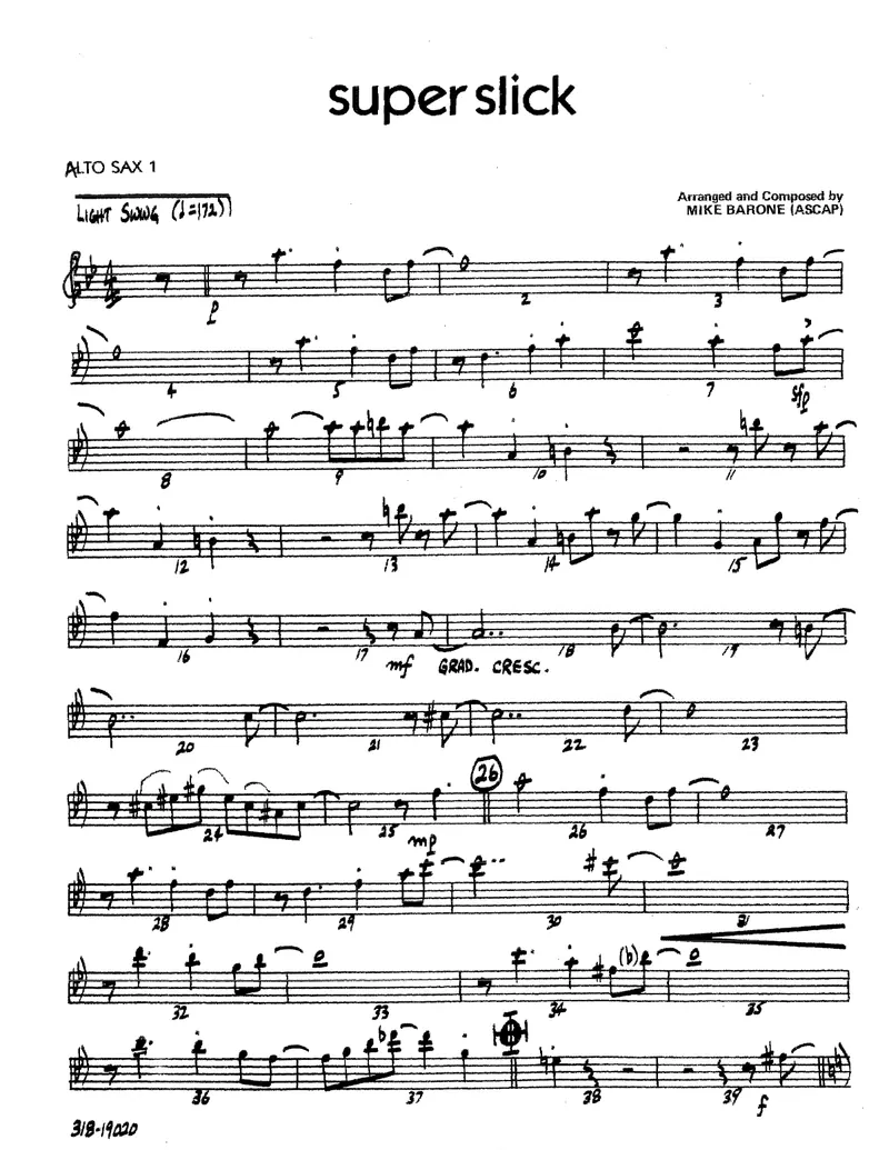 Super Slick score preview