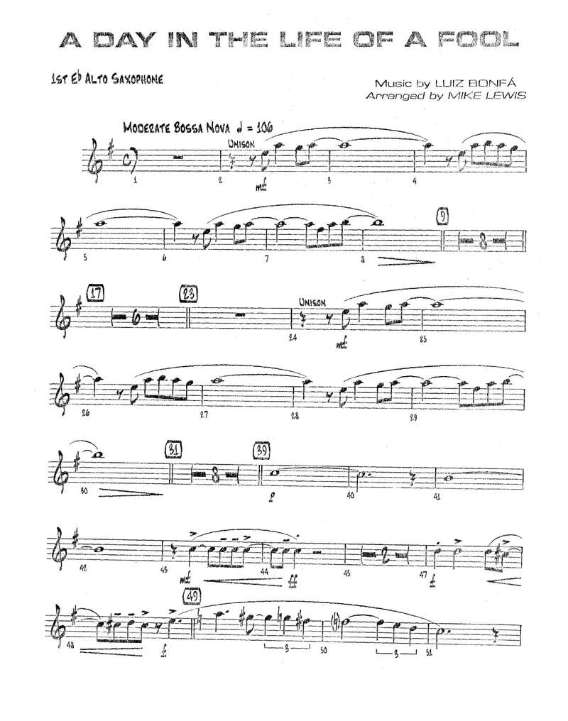A Day In The Life Of A Fool score preview