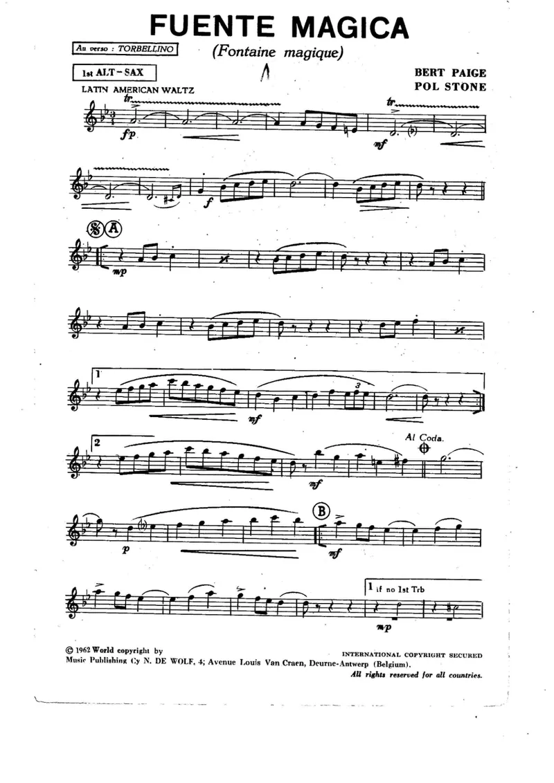 Fuente Magica score preview