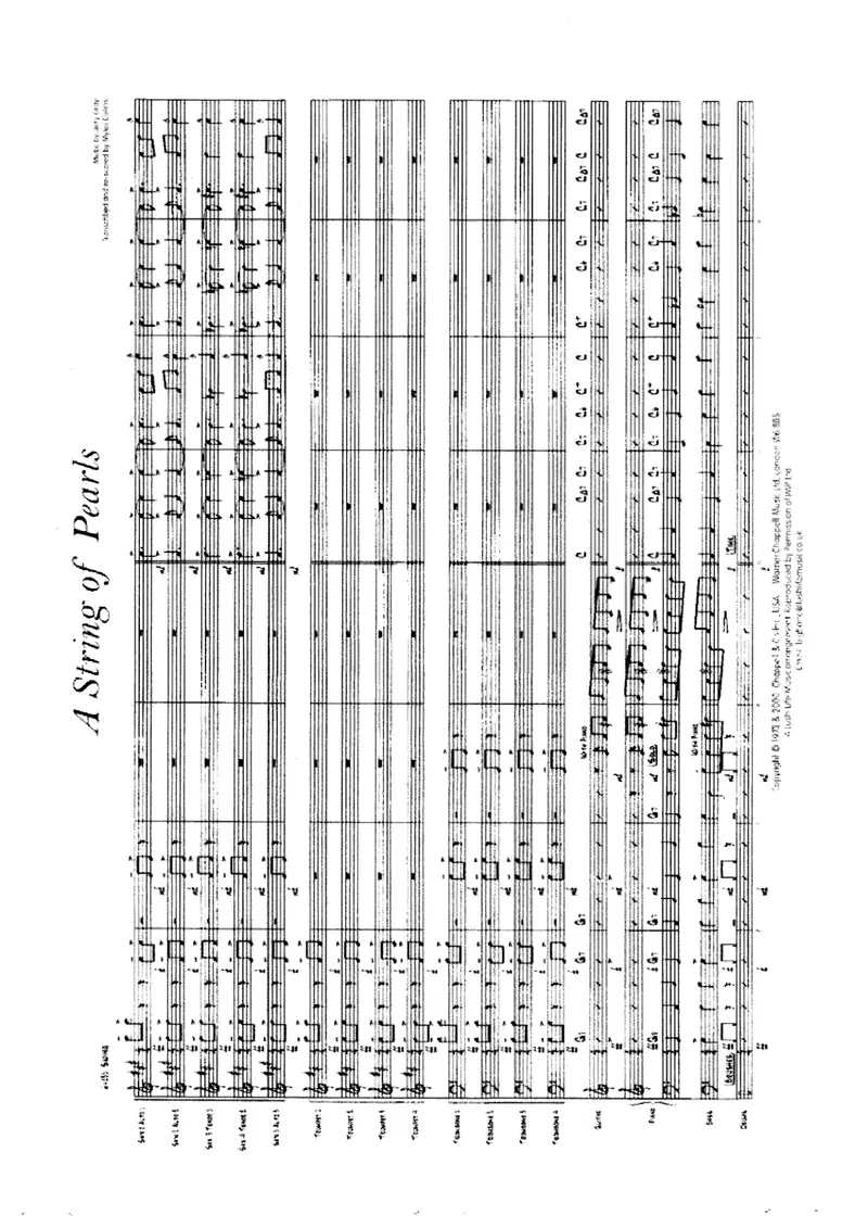 A String Of Pearls score preview