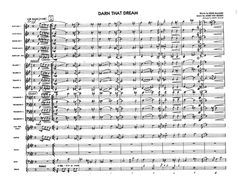 Darn That Dream score preview