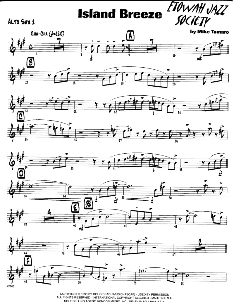 Island Breeze score preview