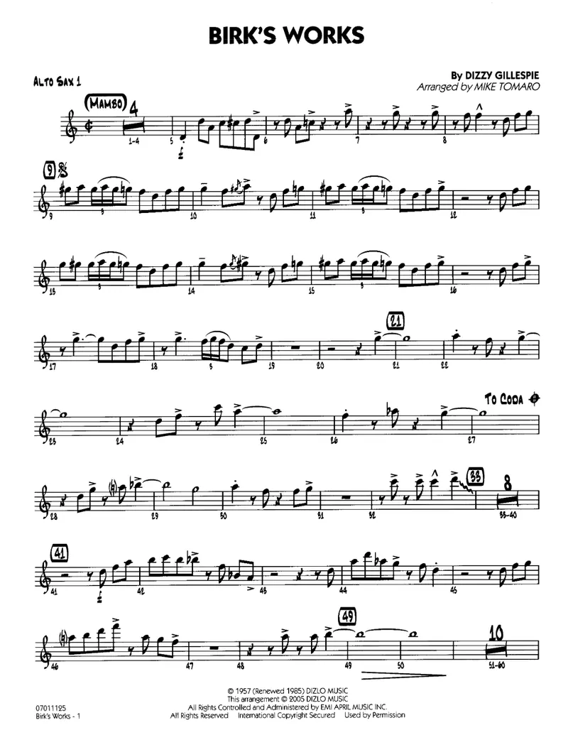 Birk's Works score preview