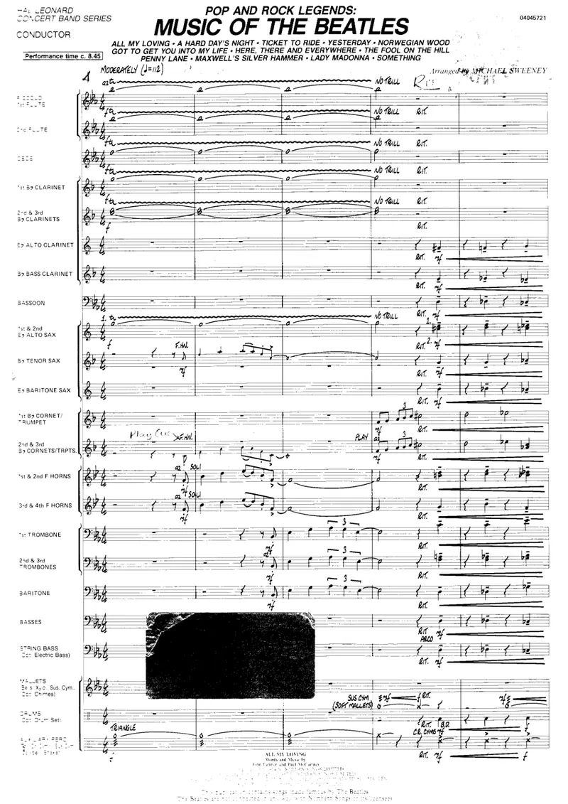 Music Of The Beatles score preview