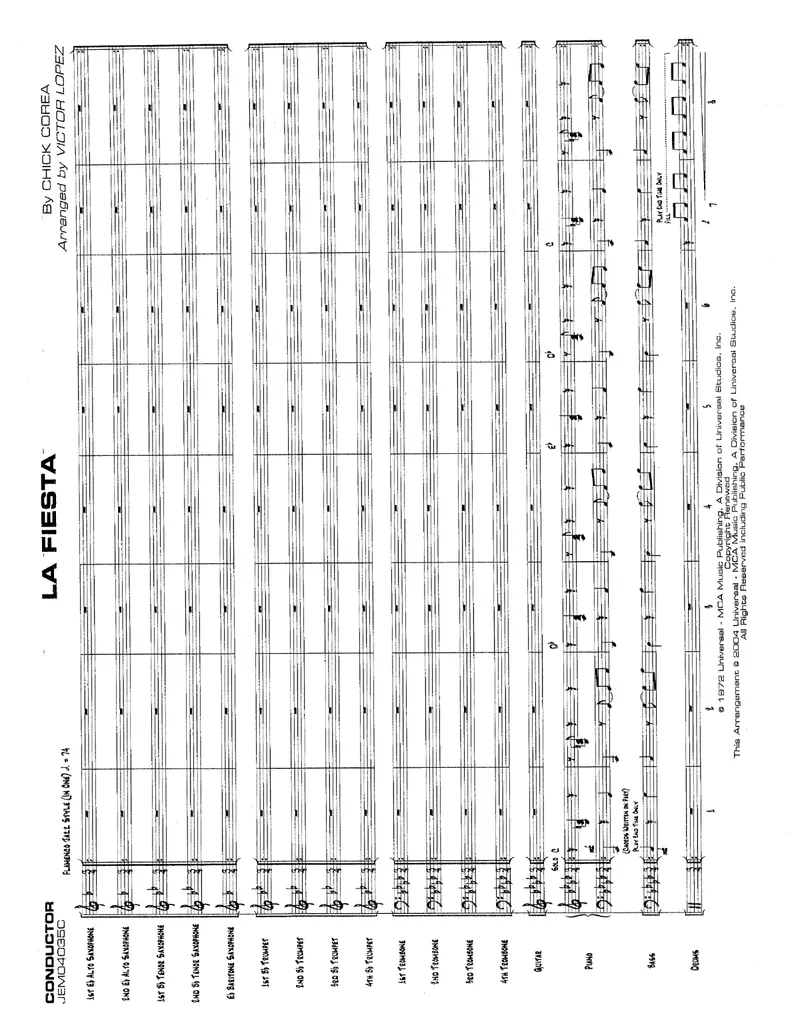 La Fiesta score preview