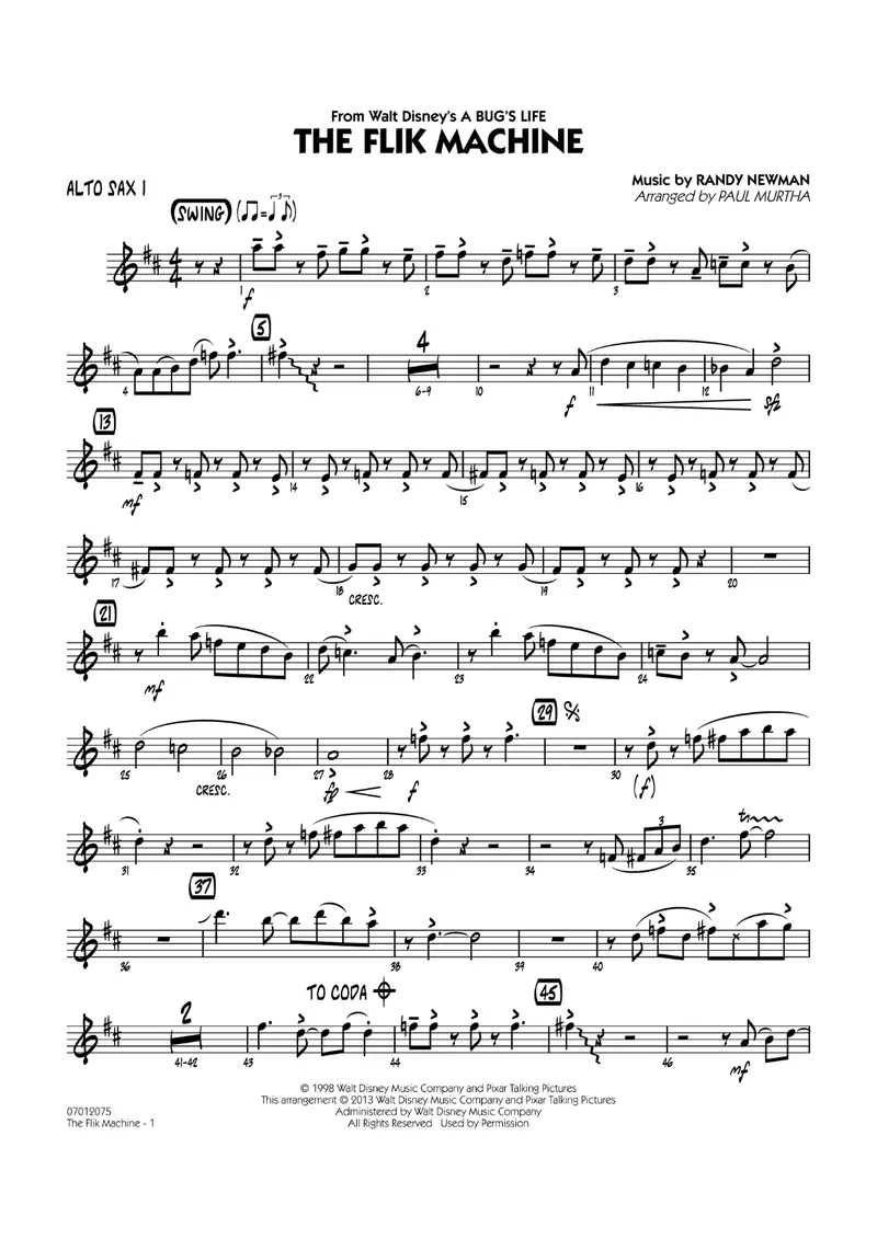 The Flik Machine score preview