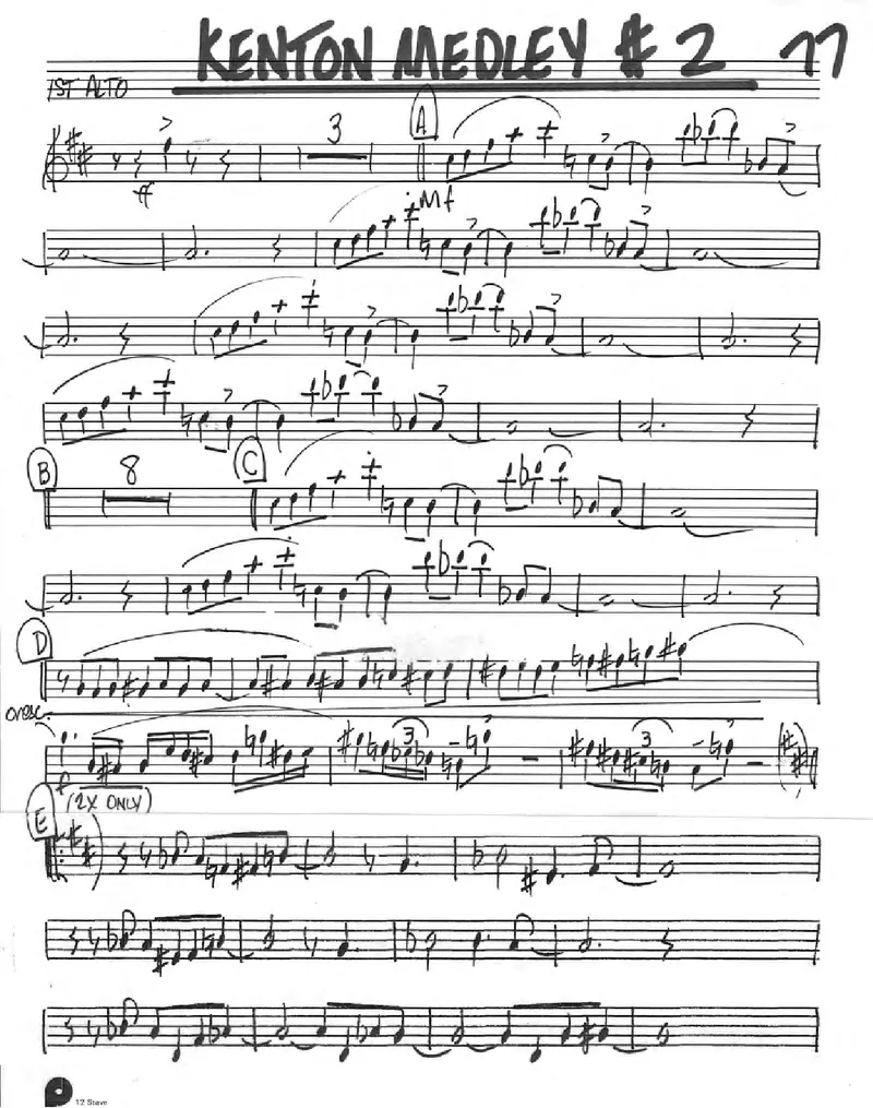 Kenton Medley#2 (Unknown) S.Kenton score preview