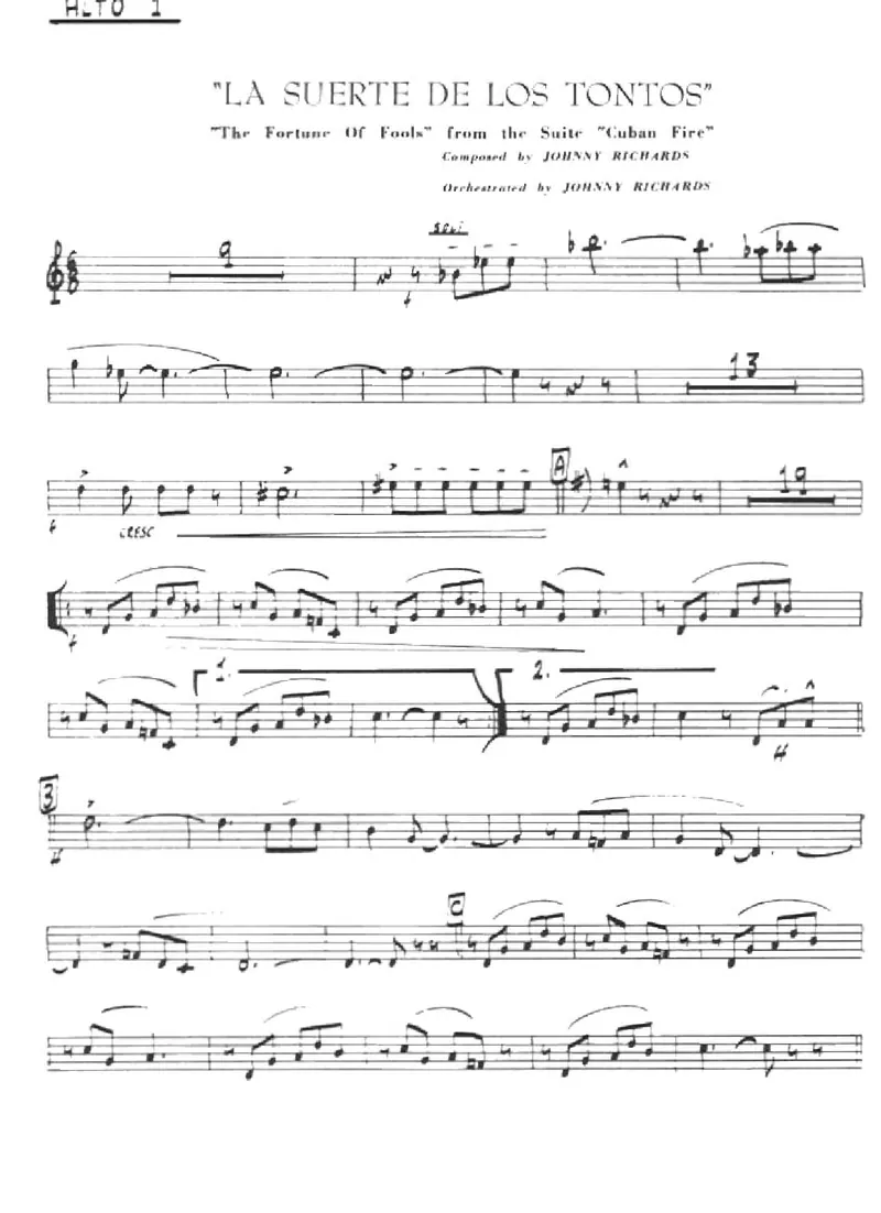 La Suerte De Los Tontos score preview
