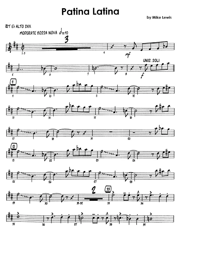 Patina Latina score preview