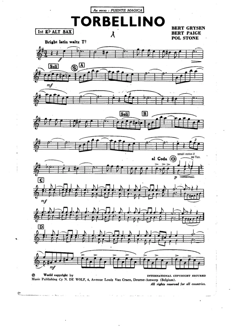 Torbellino score preview