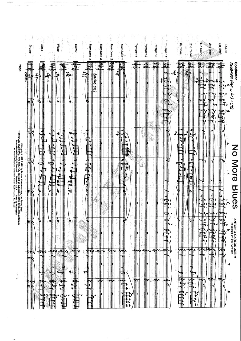 No More Blues score preview