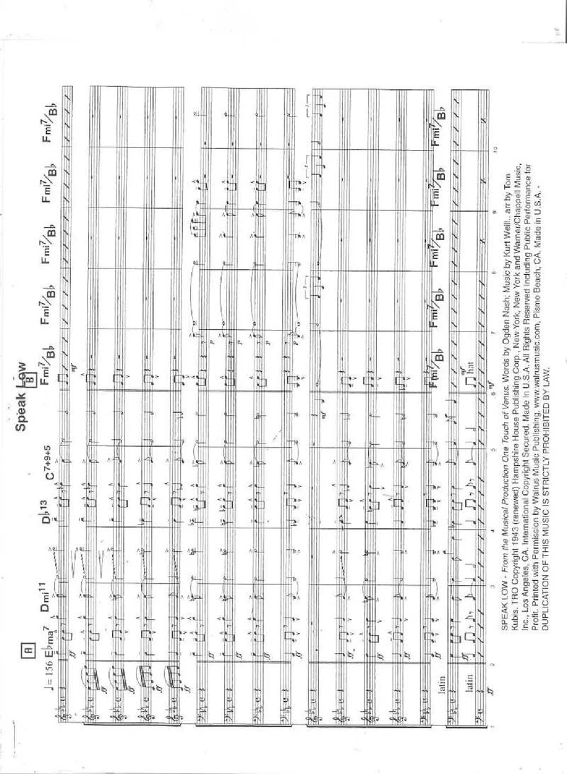 Speak Low score preview