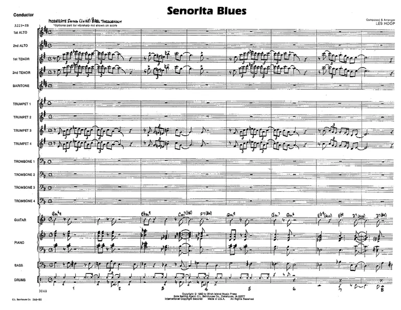 Senorita Blues score preview