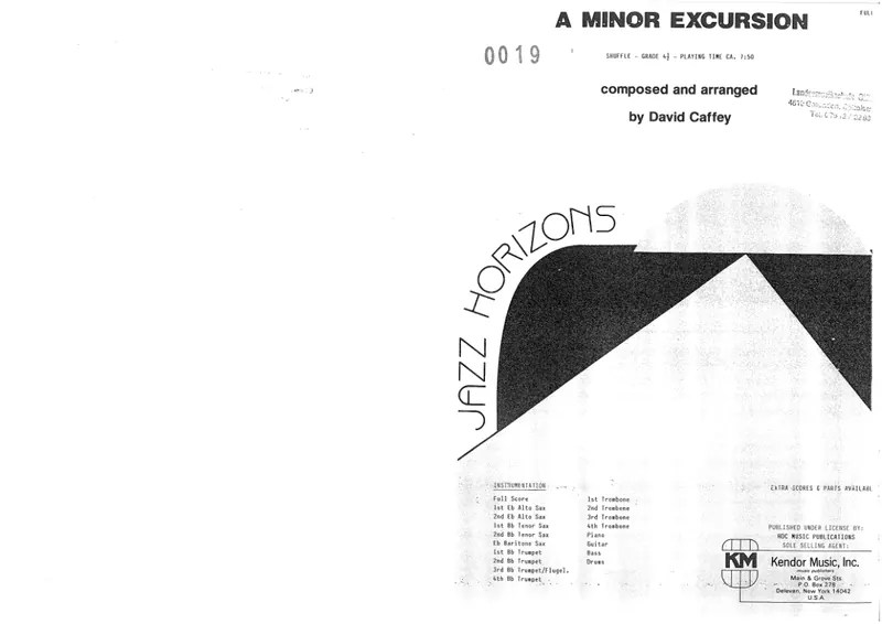 A Minor Excursion score preview