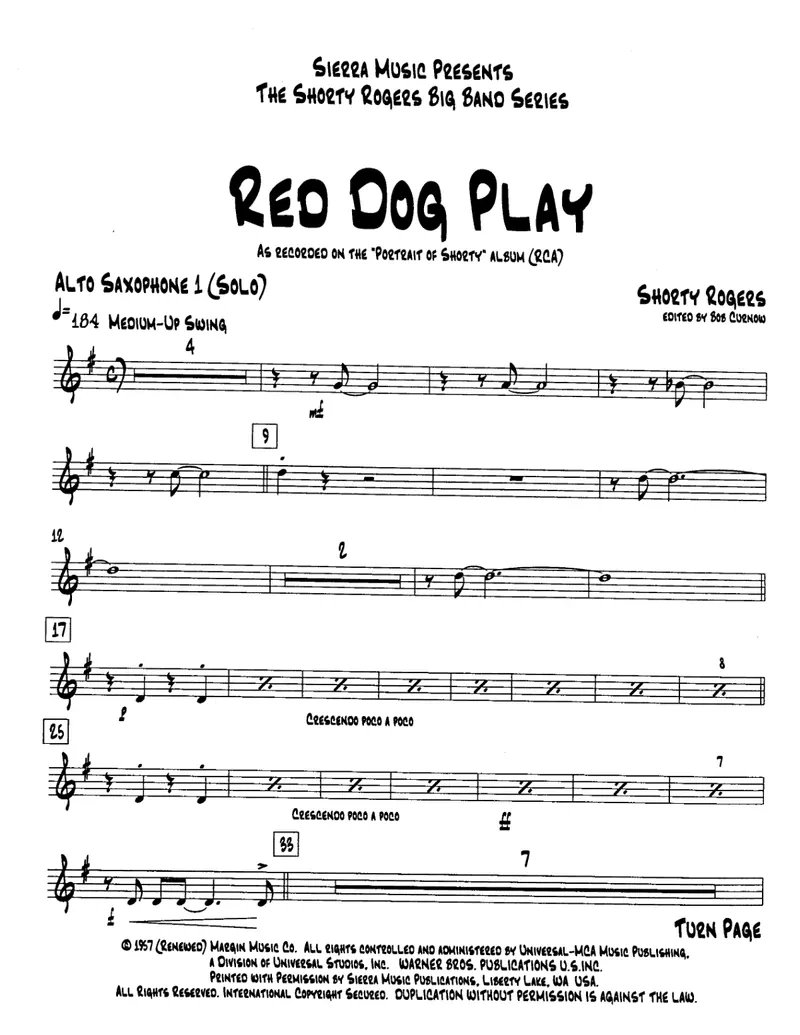 Red Dog Play score preview